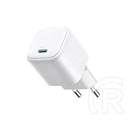 Joyroom hálózati töltő type-c aljzat (30w, gan, pd gyorstöltő 3.0) fehér