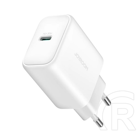Joyroom hálózati töltő type-c aljzat (30w, pd gyorstöltő) fehér