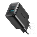 Joyroom hálózati töltő usb+type-c aljzat (25w, pd gyorstöltő 3.0) fekete
