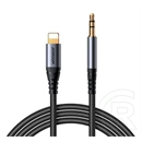Joyroom iPhone 14 Plus  sy-a06 audió kábel (3.5mm jack - lightning, aux, cipőfűző, 120cm) fekete