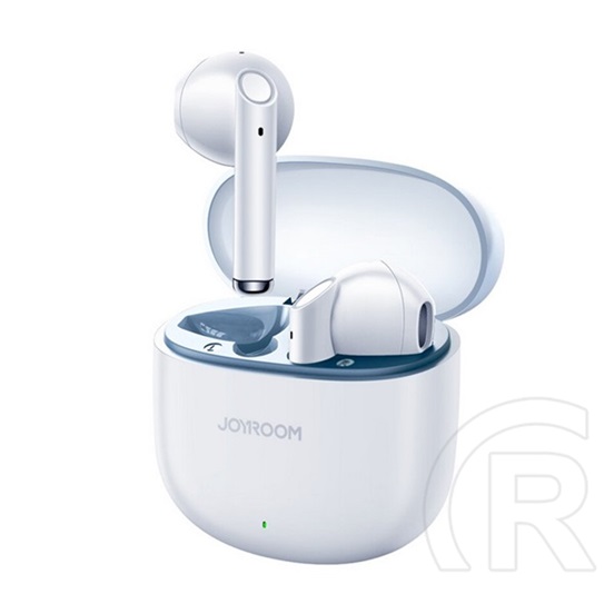 Joyroom jpods bluetooth fülhallgató sztereo (v5.3, tws, mikrofon, ipx4, cseppálló + töltőtok) fehér