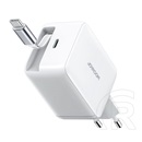 Joyroom jr-tcl06 hálózati töltő type-c aljzat (67w, gan, gyorstöltő + fix type-c kábel) fehér