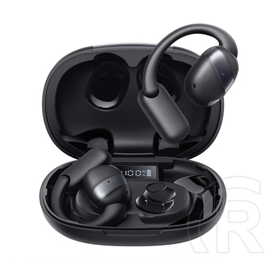 Joyroom openfree bluetooth fülhallgató sztereo (v5.4, tws, fülre akasztható, mikrofon, zajszűrő, ipx4 + töltőtok) fekete