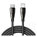 Joyroom pioneer adatkábel (type-c - lightning, 30w, 120cm, gyorstöltő, cipőfüző) fekete