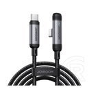 Joyroom s-a56 enjoyx series adatkábel (type-c - type-c, 60w, gyorstöltő, 90 fokos, cipőfűző, 120cm) fekete