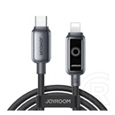 Joyroom starflight a55 adatkábel (type-c - lightning, 30w, pd gyorstöltő, led jelzés, 120cm) fekete