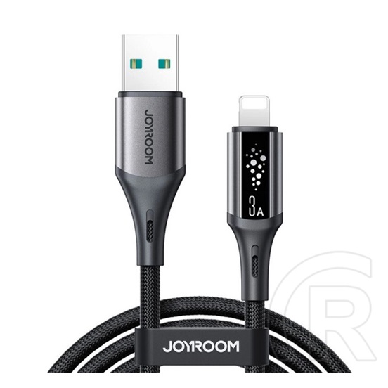 Joyroom startalk adatkábel (usb - lightning, 3a, pd gyorstöltő, led jelzés, 120cm) fekete