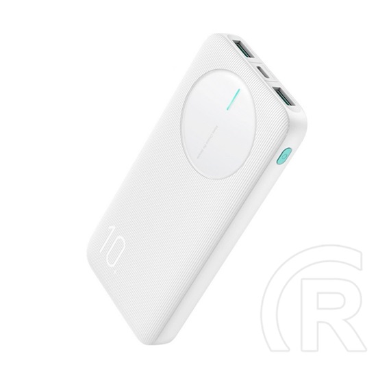 Joyroom vésztöltő 2 usb+type-c aljzat (10000mah, 12w, pd gyorstöltő, led jelzés) fehér