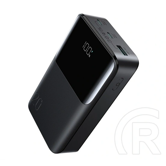 Joyroom vésztöltő 2 usb+type-c aljzat (20000mah, 22.5w, gyorstöltő, led kijelző) fekete