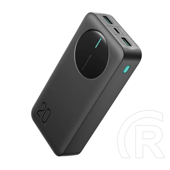 Joyroom vésztöltő 2 usb+type-c aljzat (20000mah, 2.4a, pd gyorstöltő, led jelzés) fekete