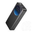 Joyroom vésztöltő 2 usb+type-c aljzat (20000mah, 30w, pd gyorstöltő, lámpa, led kijelző) fekete