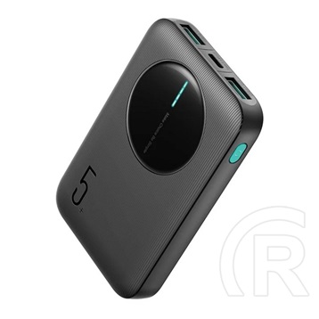 Joyroom vésztöltő 2 usb+type-c aljzat (5000mah, 12w, pd gyorstöltő, wireless, magsafe, led jelzés) fekete