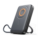 Joyroom vésztöltő type-c aljzat (10000mah, 22.5w, gyorstöltő, led jelzés, kitámasztó, fix type-c kábel, fekete)