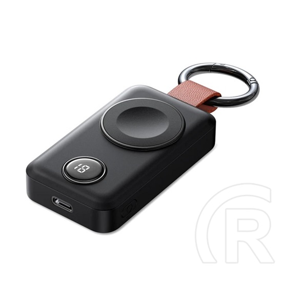 Joyroom vésztöltő type-c aljzat (2000mah, 3w, gyorstöltő, Apple watch töltő, led kijelző) fekete
