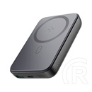 Joyroom vésztöltő type-c+usb aljzat (10000mah, 20w, pd gyorstöltő, wireless, magsafe, mini, led jelzés) fekete