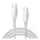 Joyroom vibrant adatkábel (type-c - type-c, 60w, gyorstöltő, 120cm) fehér