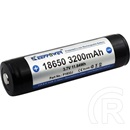 KeepPower védett akkumulátor (3200 mAh, Li-ion, 18650)