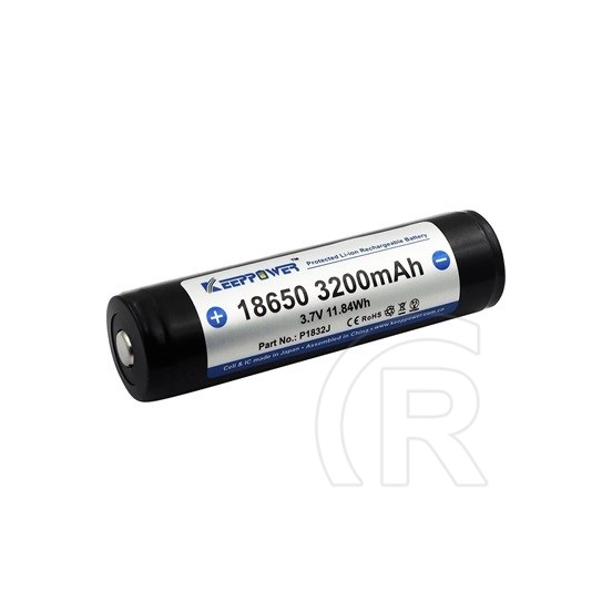 KeepPower védett akkumulátor (3200 mAh, Li-ion, 18650)