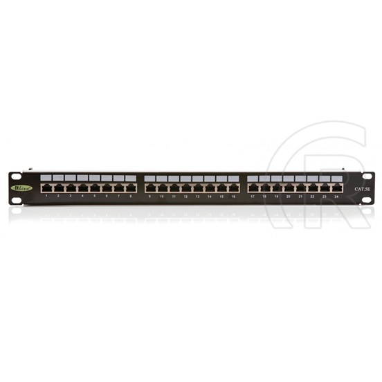 Keline 24port CAT5E árnyékolt patch panel RJ45/s