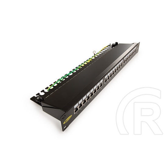 Keline 24port CAT5E árnyékolt patch panel RJ45/s