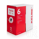 Keline UTP CAT6 falikábel dobozos (305 m, UTP/UTP, AWG23, LSOH, Dca, szürke)