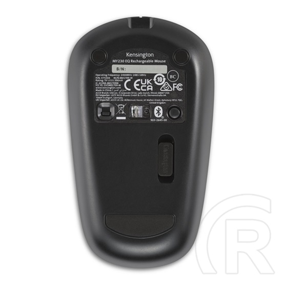 Kensington MY230 EQ vezeték nélküli tölthető egér (USB/Bluetooth, fekete)