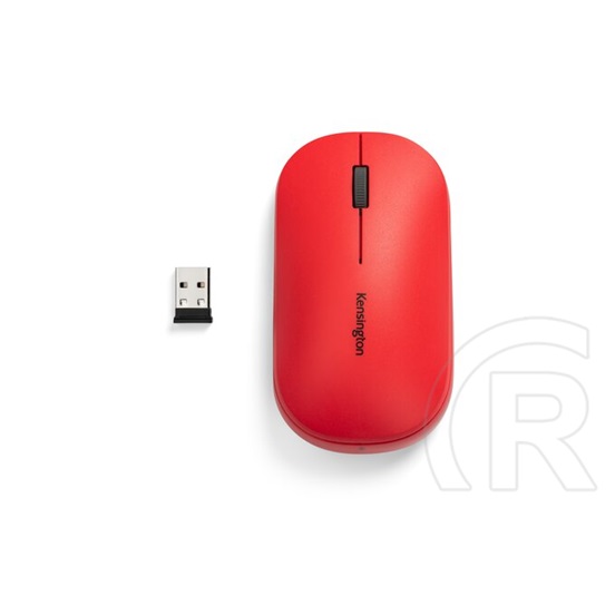 Kensington SureTrack Dual cordless optikai egér (Bluetooth/USB, piros)