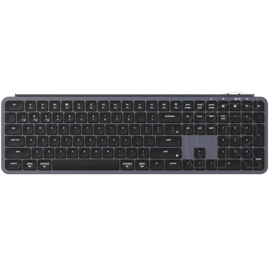 Keychron B6 Pro Bluetooth billentyűzet (fekete-szürke, HU)