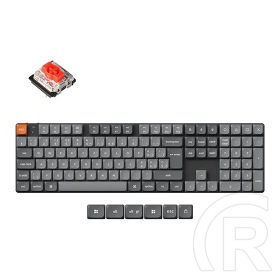 Keychron K5 Max mechanikus billentyűzet (vörös, HU)