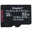 Kingston 32GB Industrial UHS-1 Class10 U3 V30 A1 vízálló microSDHC memóriakártya Single Pack
