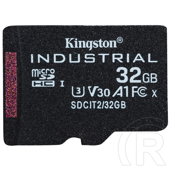Kingston 32GB Industrial UHS-1 Class10 U3 V30 A1 vízálló microSDHC memóriakártya Single Pack