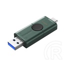 Kingston dt duo pendrive/usb stick (usb 3.2 + type-c, gen 1) 128gb fekete/sötétzöld