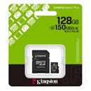 Kingston memóriakártya 128gb (microsdxc canvas select plus gen3 - class 10, uhs-1, u1, v10, a1) - sd adapter