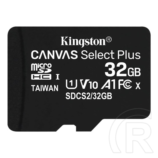 Kingston memóriakártya transflash 32gb (microsdxc canvas select plus - class 10, uhs-1, a1)