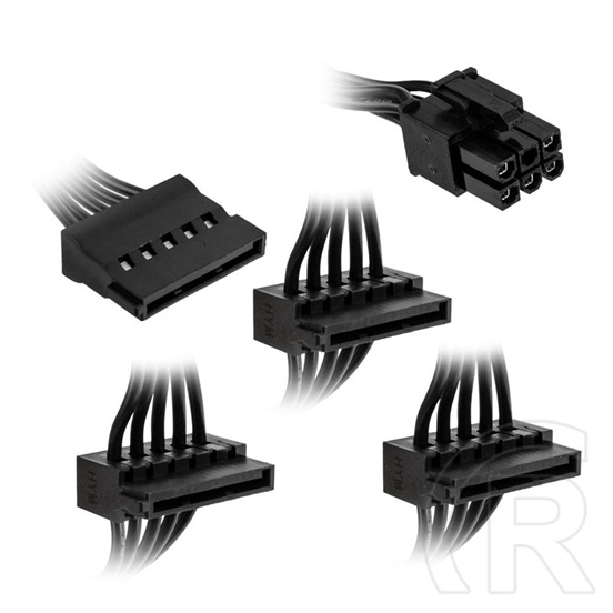 Kolink Regulator 3xSATA modular, 80cm, Fekete,