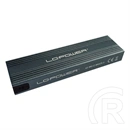 LC-Power LC-M2-C-MULTI-3 külső ház (M.2, NVMe/SATA, USB-C 3.2 Gen 2, antracit)