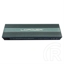 LC-Power LC-M2-C-MULTI-3 külső ház (M.2, NVMe/SATA, USB-C 3.2 Gen 2, antracit)