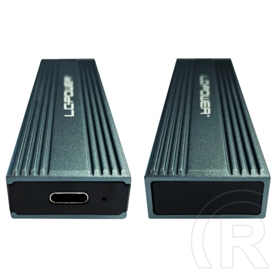 LC-Power LC-M2-C-MULTI-3 külső ház (M.2, NVMe/SATA, USB-C 3.2 Gen 2, antracit)