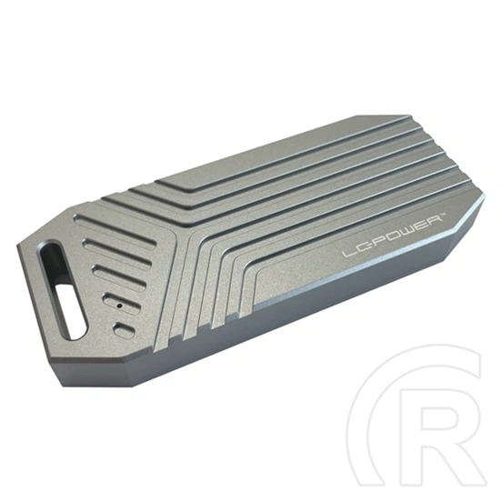 LC-Power LC-M2-C-USB4 külső ház (M.2, NVMe, USB 4 Gen 3x2 Type-C, szürke)