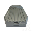 LC-Power LC-M2-C-USB4 külső ház (M.2, NVMe, USB 4 Gen 3x2 Type-C, szürke)