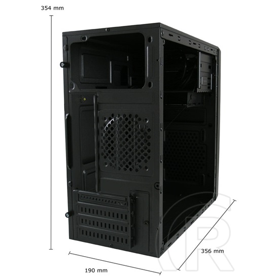 LC Power 2015MB (mATX, fekete)