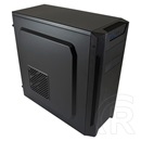 LC Power 7040B midi torony ház (ATX, fekete)