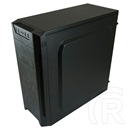 LC Power 7040B midi torony ház (ATX, fekete)