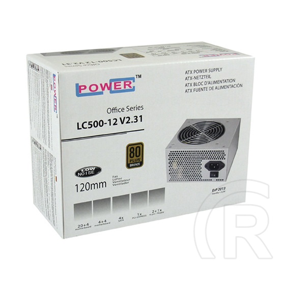 LC Power C500-12 V2.31 500 W 80+ Bronze tápegység