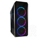 LC Power Gaming 703B QuadLuxx (ATX, ablakos, fekete)