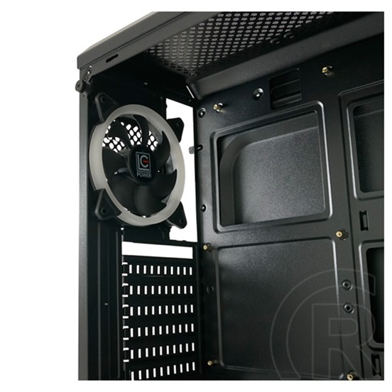 LC Power Gaming 703B QuadLuxx (ATX, ablakos, fekete)