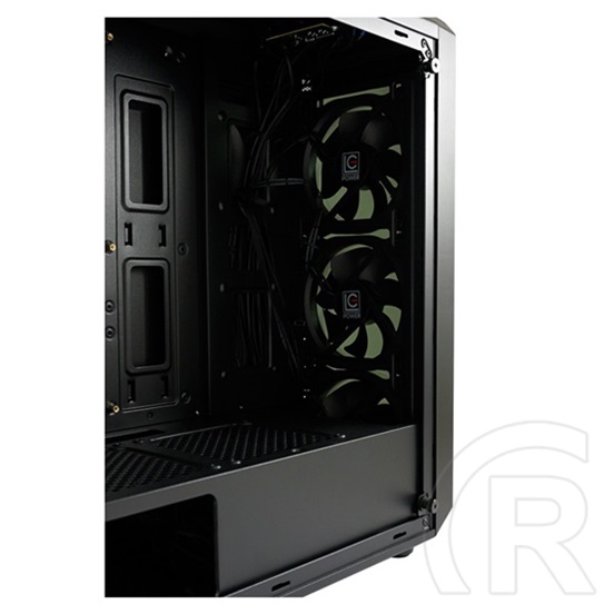 LC Power Gaming 703B QuadLuxx (ATX, ablakos, fekete)