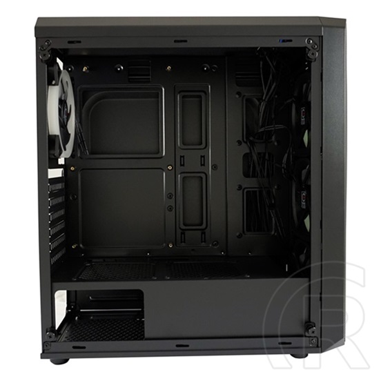 LC Power Gaming 703B QuadLuxx (ATX, ablakos, fekete)