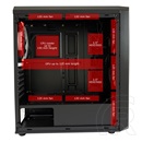 LC Power Gaming 703B QuadLuxx (ATX, ablakos, fekete)