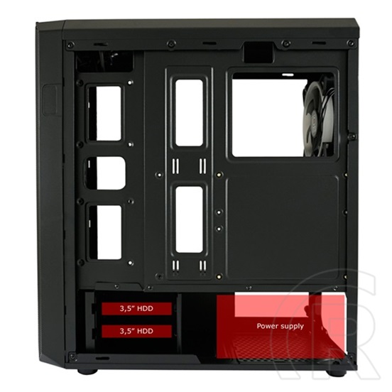 LC Power Gaming 703B QuadLuxx (ATX, ablakos, fekete)